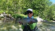 Chiris and Co, Rainbow trout July, Slovenia fly fishing